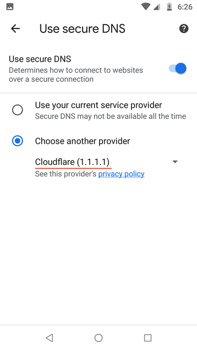 custom DNS-nya menjadi Cloudflare