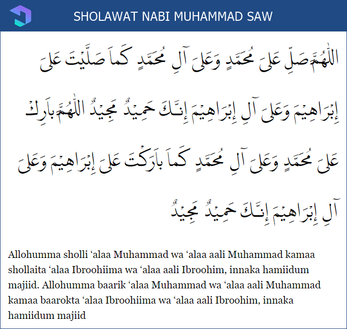 Takbir Kedua Membaca Sholawat