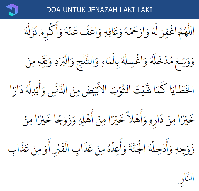 bacaan doa shalat jenazah