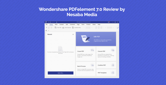 Wondershare PDFelement 7.0: PDF Editor Terbaik dengan Fitur Melimpah, Harga Bersahabat + Diskon 50%