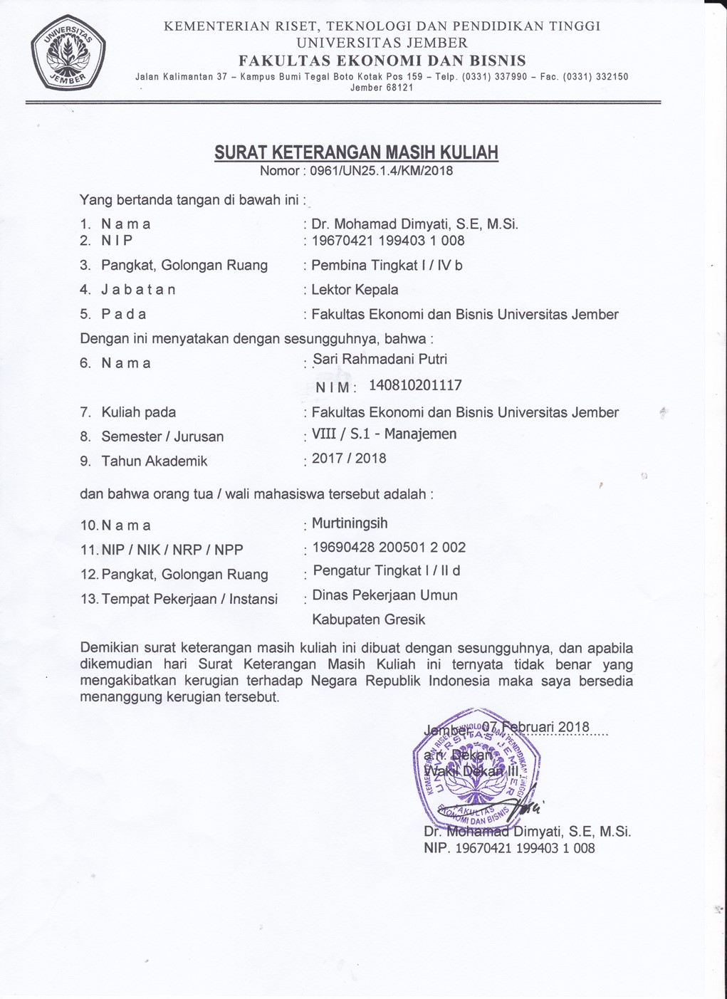 15+ Contoh Surat Keterangan Penghasilan, Domisili Dll [+Doc]