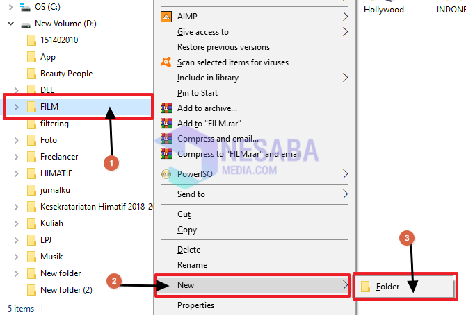 Cara Membuat Folder Baru di Windows di Dalam Folder