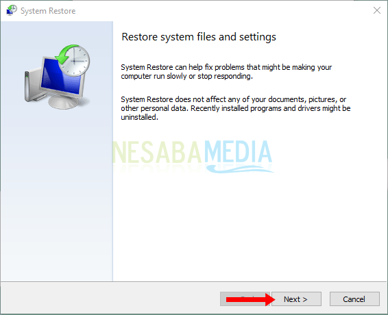 Restore system files and setting