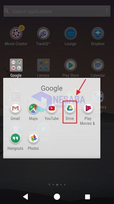 cara membuat folder di Google Drive lewat HP Android