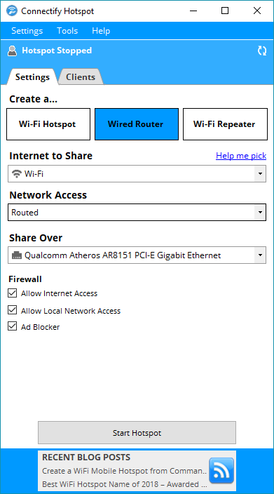 Download Connectify Hotspot