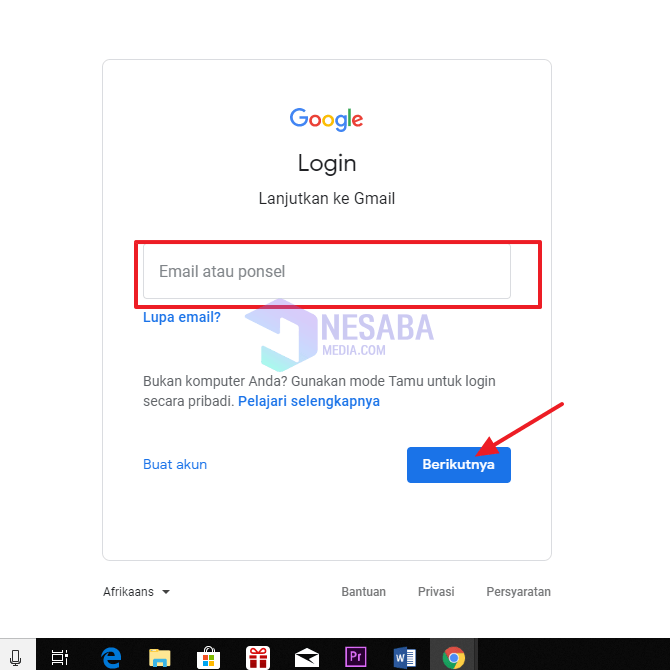 cara membuka email di laptop dengan mudah