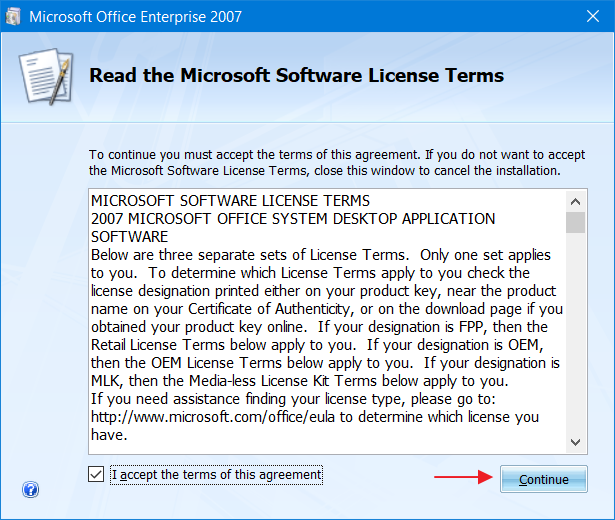 Instalasi Ms. Office 2007 - Langkah 3