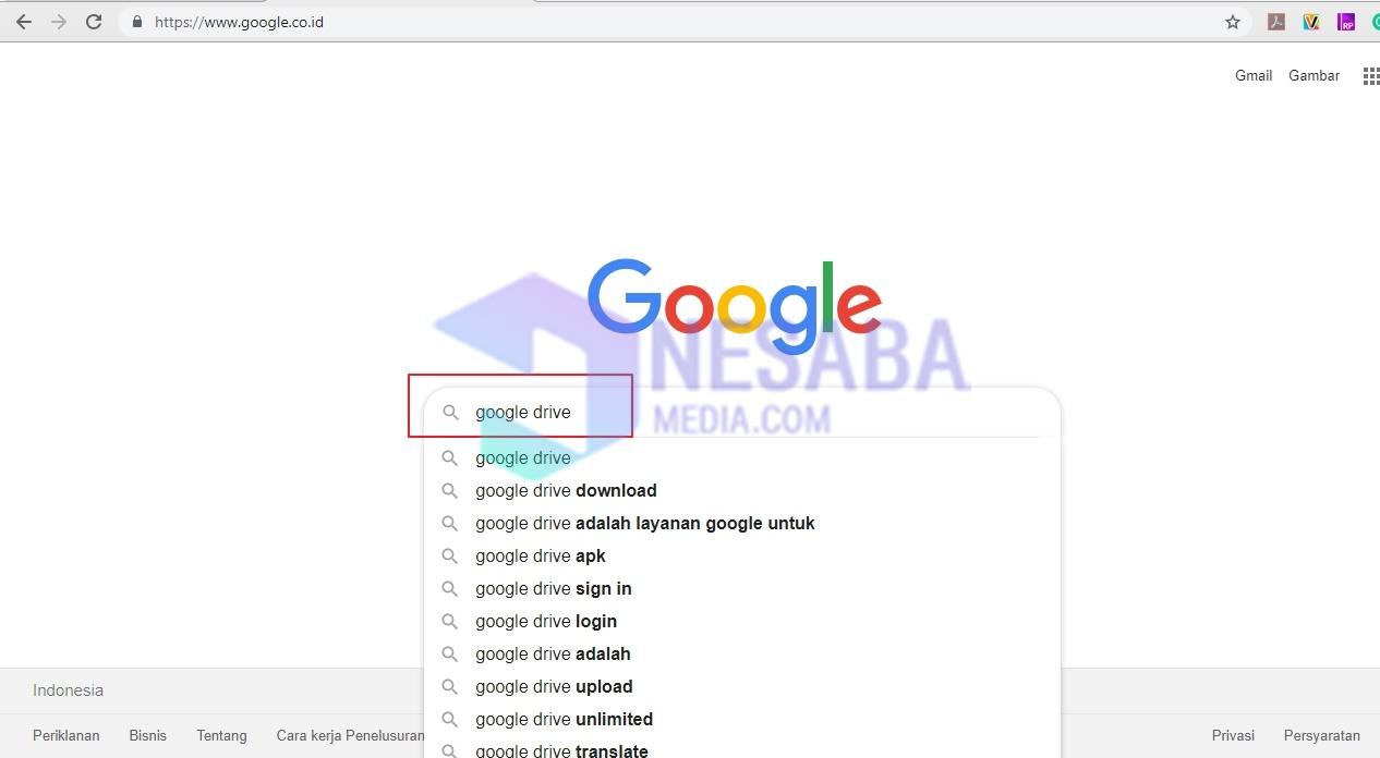 cari google drive