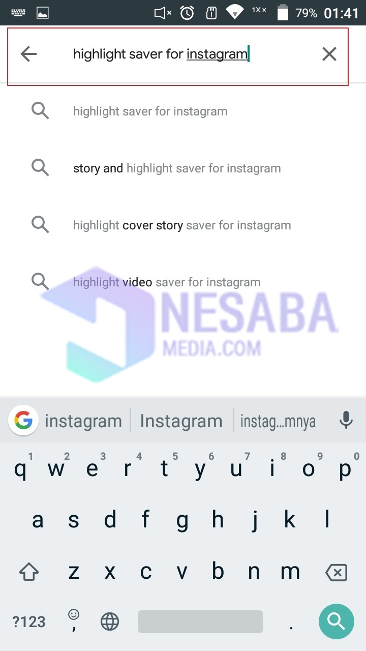 Search aplikasi highlights saver