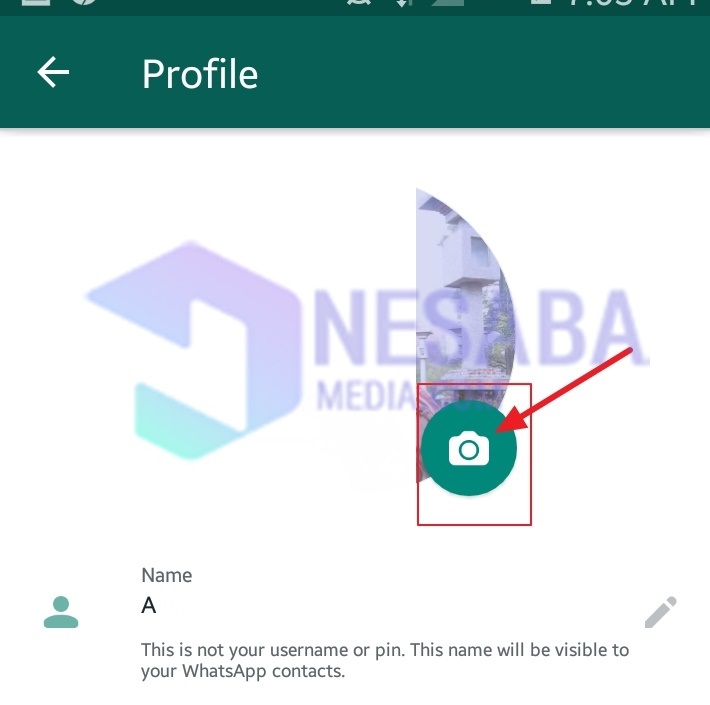Klik icon camera whatsapp