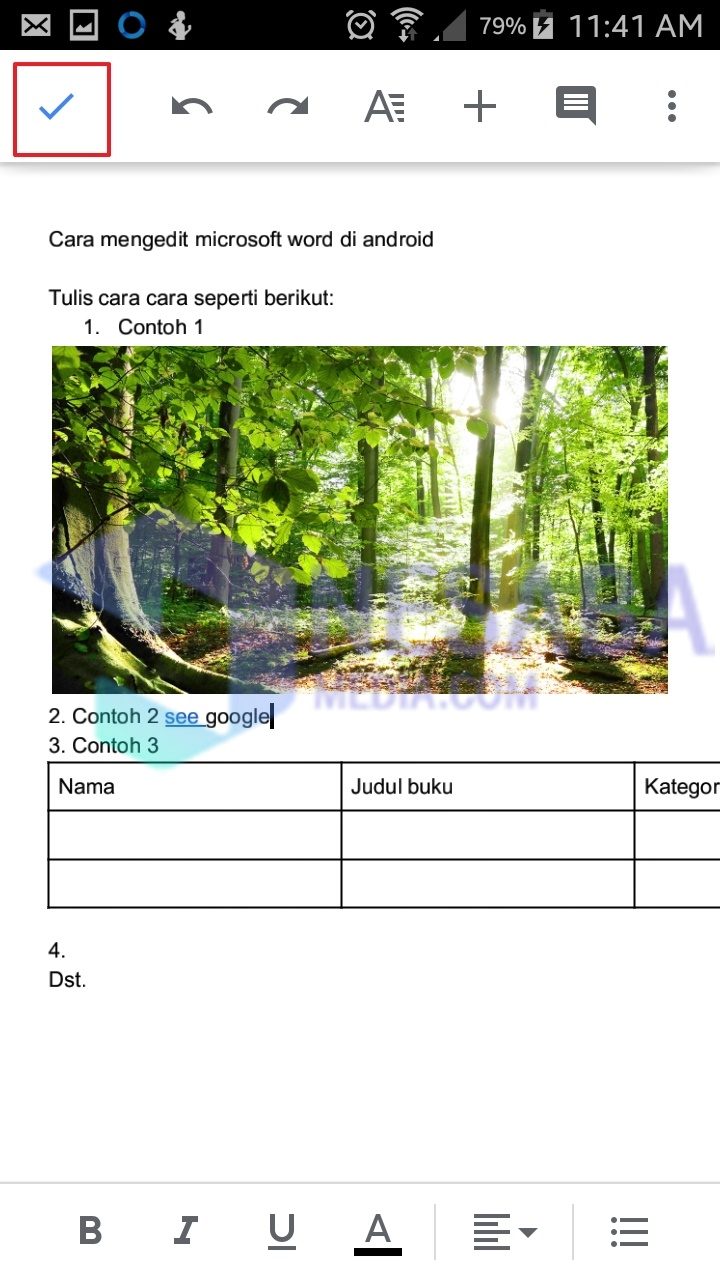 Cara Mengedit Microsoft Word di HP Android dengan mudah