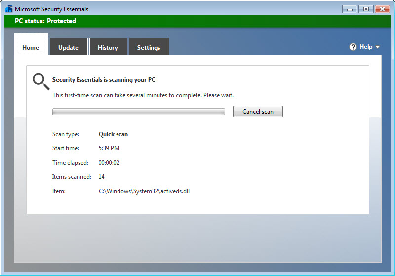 Download Microsoft Security Essentials