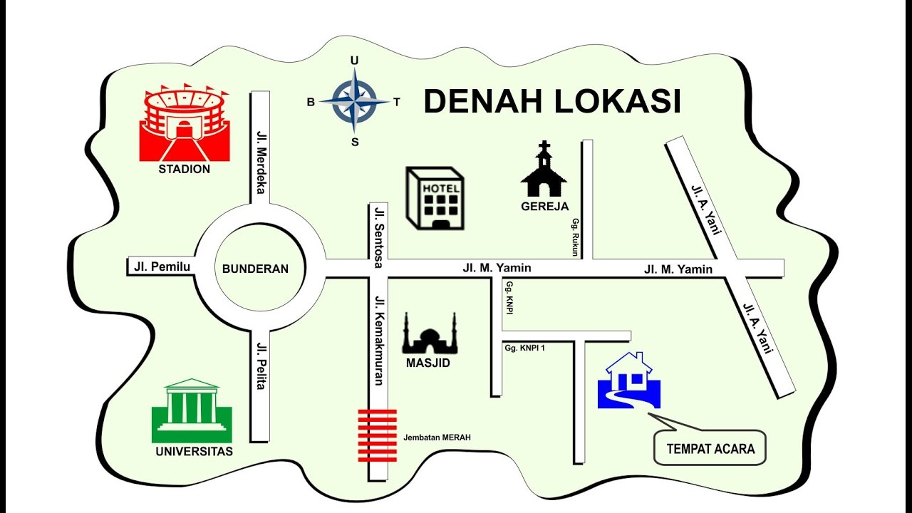 Cara Membuat Denah di Microsoft Word (Lengkap+Gambar) - Cara Buat Denah Lokasi Di Word