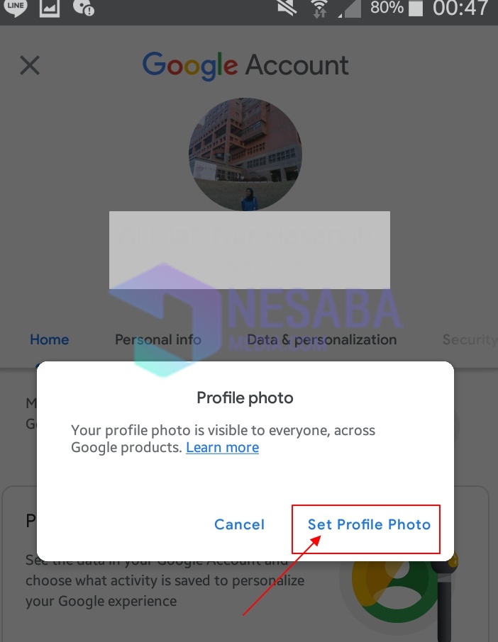 Cara Mengganti Foto Profil Gmail dengan Set Photo