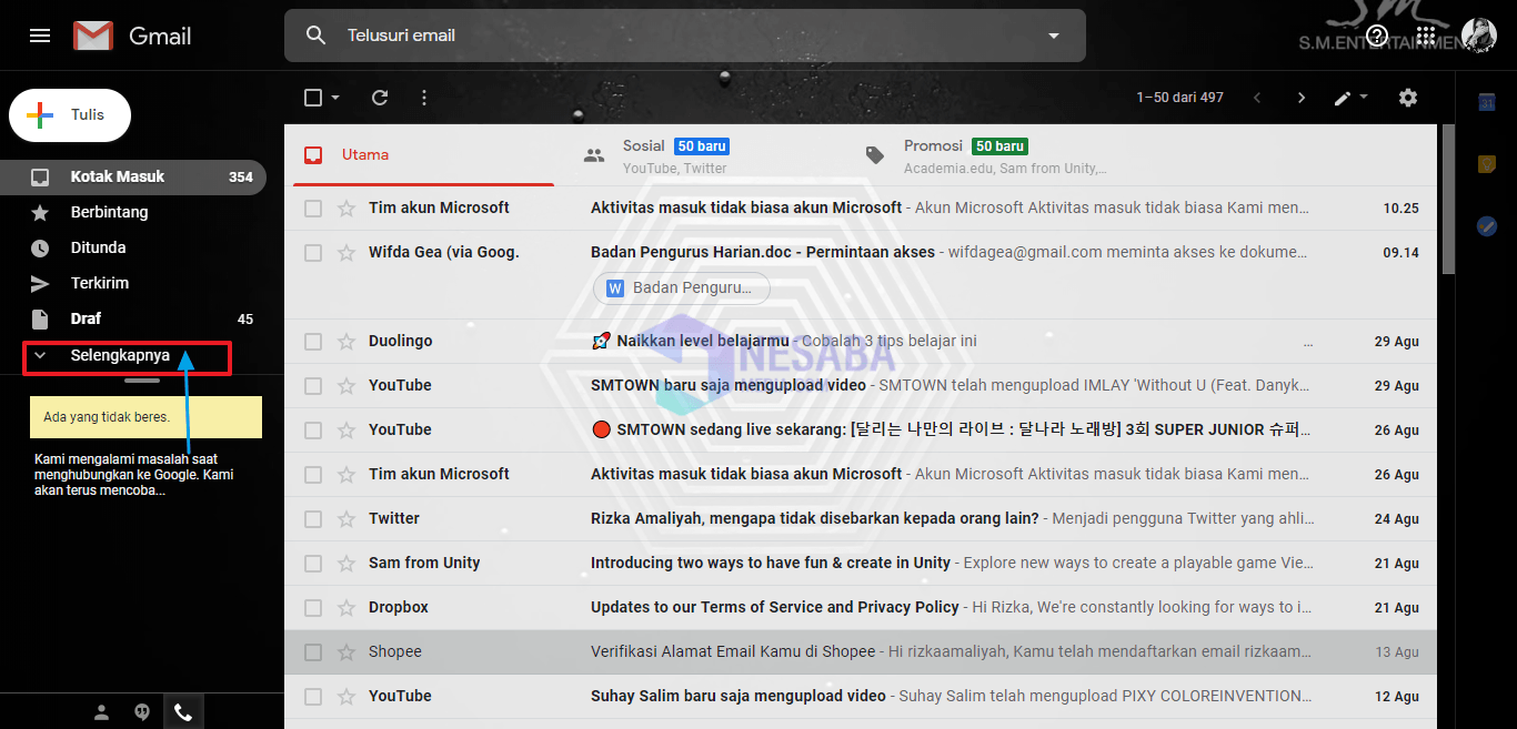 Cara Membuka Arsip GMAIL Lewat PC / Komputer