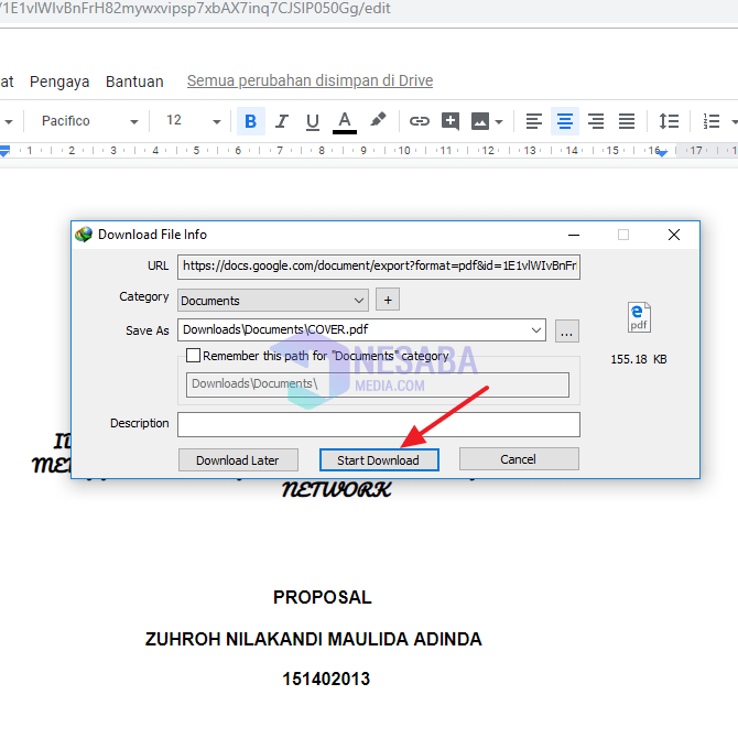 cara edit PDF di Adobe Reader dengan IDM