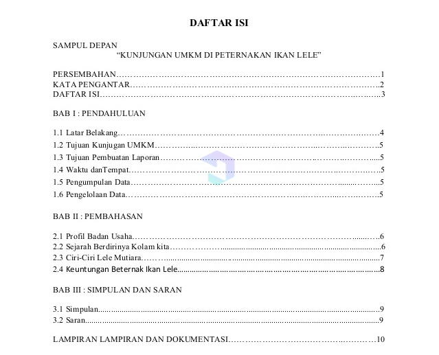 Contoh Daftar Pustaka Laporan Kunjungan Industri Kumpulan Contoh