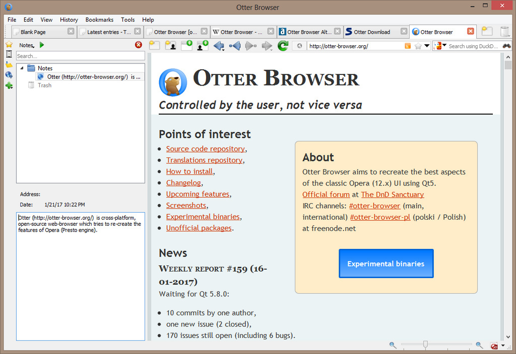 Download Otter Browser Terbaru