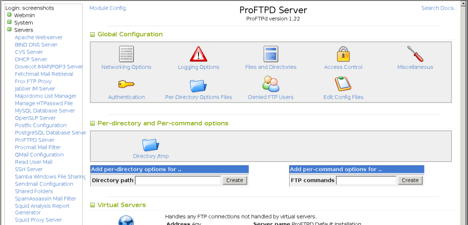 Aplikasi FTP Server (ProFTPD)