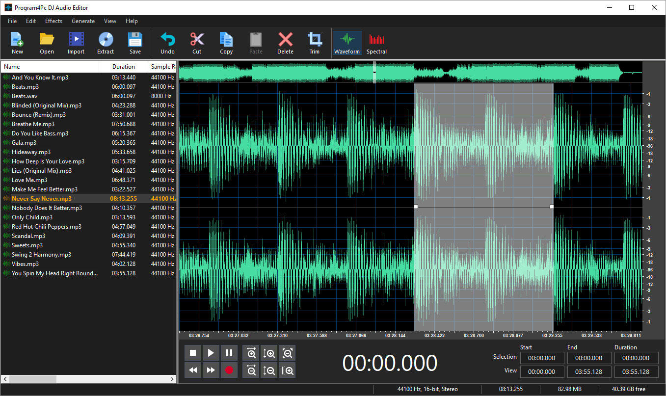 Software Audio Editor