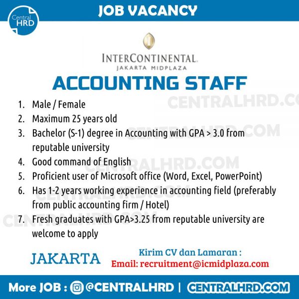 Contoh Job Vacancy untuk Staf Akuntansi