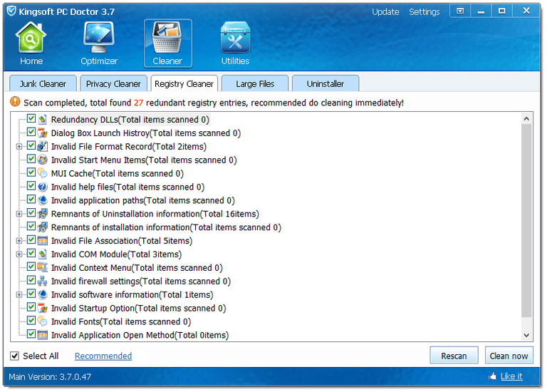 Download Kingsoft PC Doctor Terbaru
