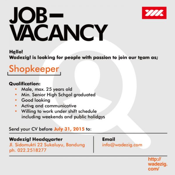 job vacancy