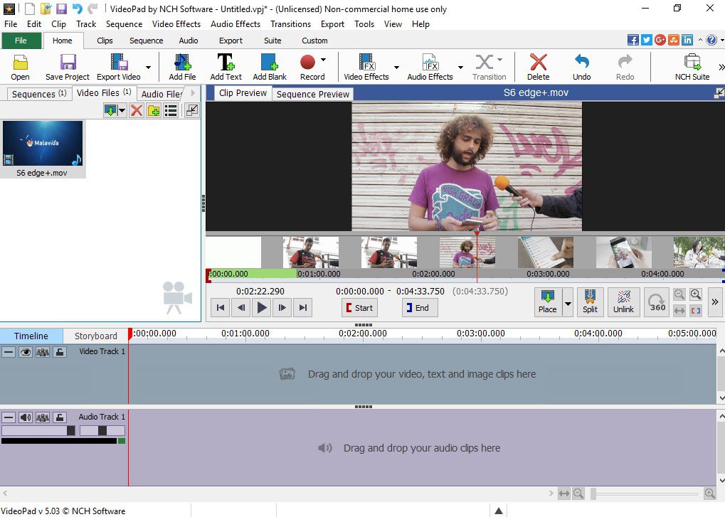 Aplikasi Edit Video Windows 10 - VideoPad Video Editor
