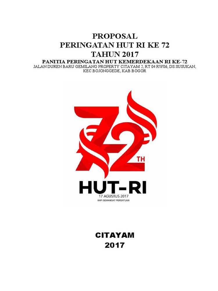 Contoh cover Proposal 17 agustus