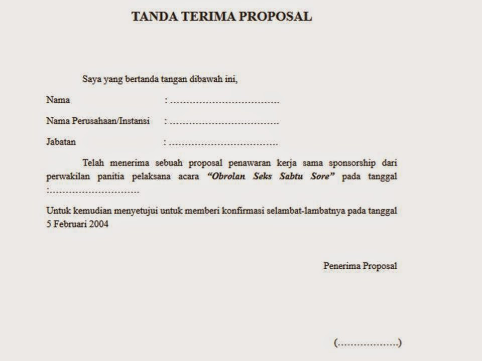 15+ Contoh Surat Tanda Terima Barang, Uang, DP Rumah Dll