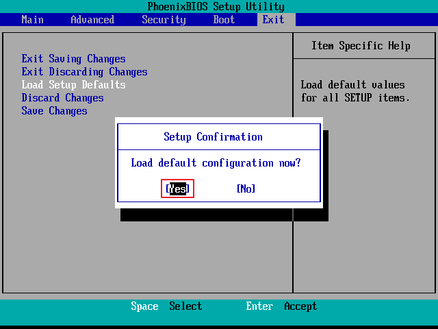 reset default BIOS 3