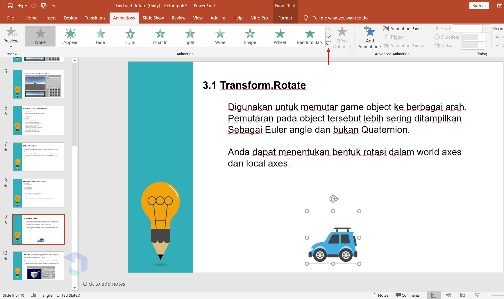 Gambar Bergerak di Powerpoint - Nesabamedia 2