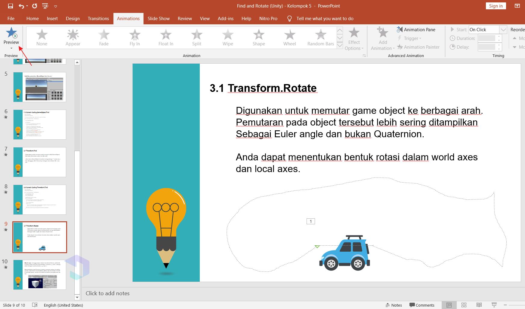 Gambar Bergerak di Powerpoint - Nesabamedia 4