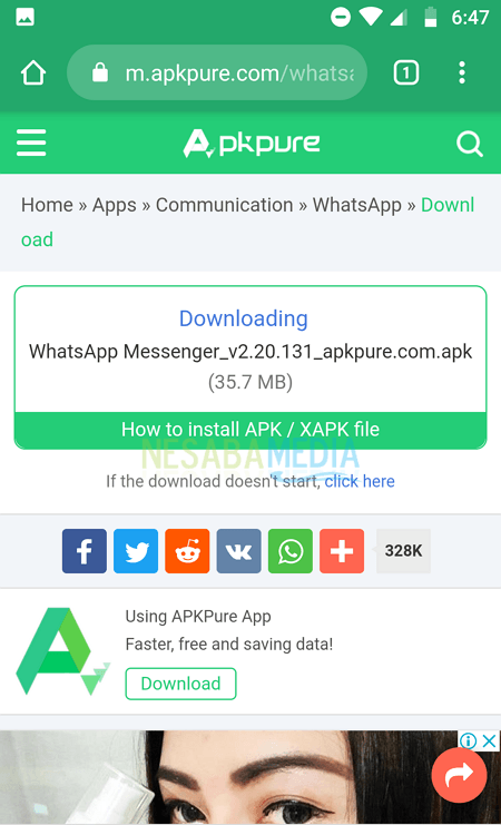 cara memperbarui whatsapp tanpa play store
