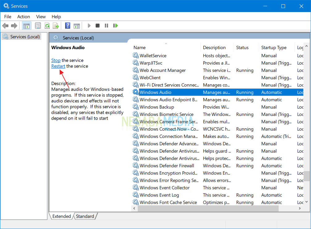 Mengatasi The Audio Service is Not Running 2