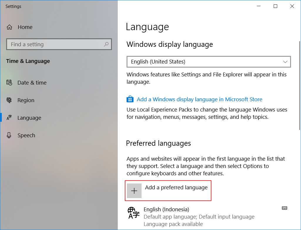 Mengganti Bahasa di Windows 2