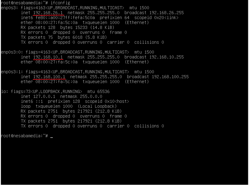 Setting IP Address Debian 10 Virtualbox