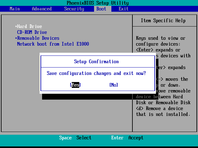 cara pertama booting dari harddisk 3