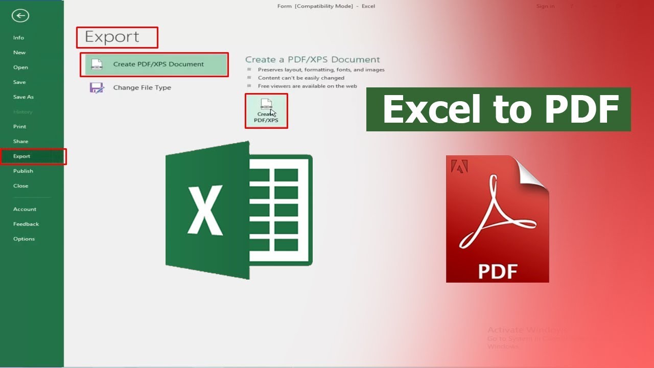 Cara Convert Excel ke PDF