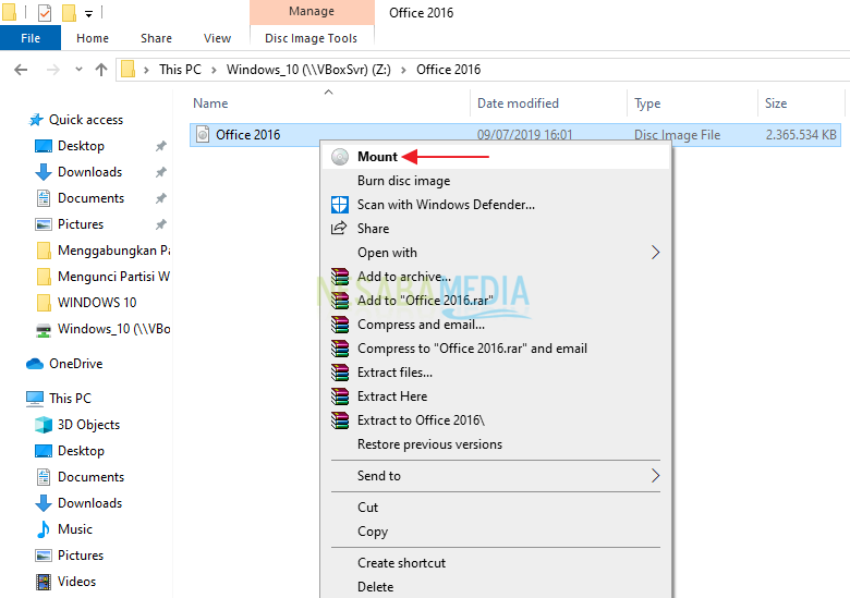 Install Microsoft Office 2016 - Step 1