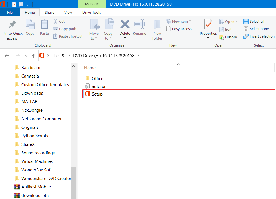 configuration file for office 2019 standard