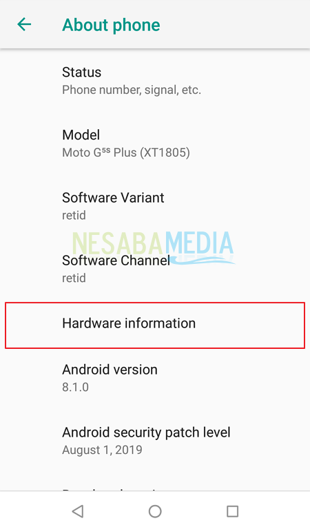Melihat MAC Address di Android 5