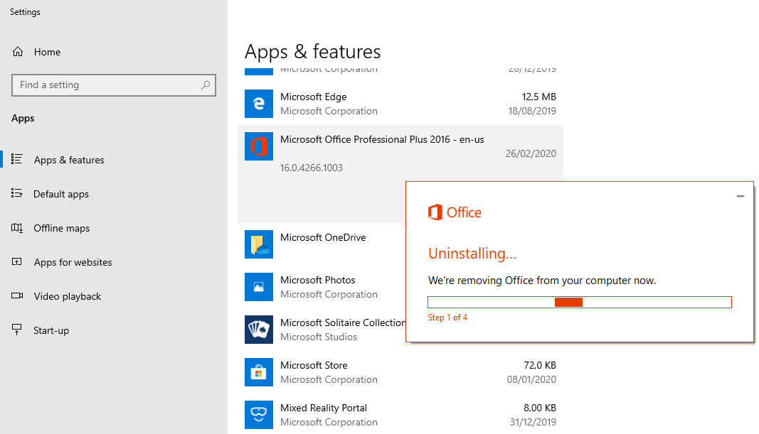 Uninstall Microsoft Office 4