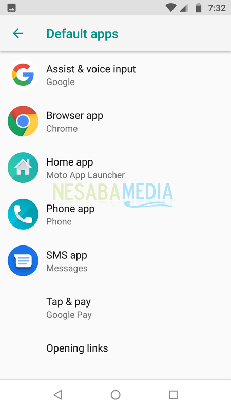 cara menjadikan Chrome sebagai default browser di Android