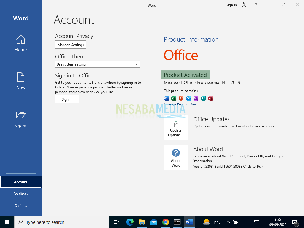 Cara Aktivasi Microsoft Office 2019