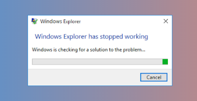 Cara Mengatasi Windows Explorer Has Stopped Working