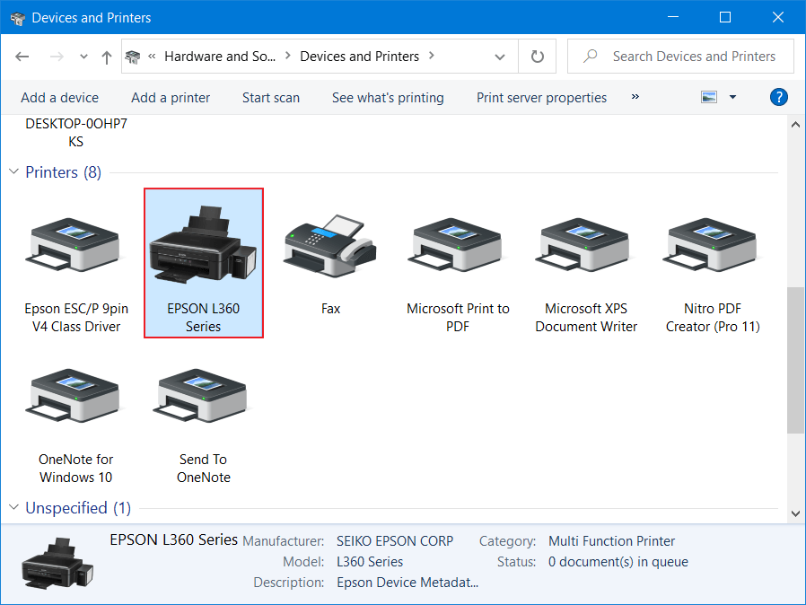Cara Add Printer di Windows 9