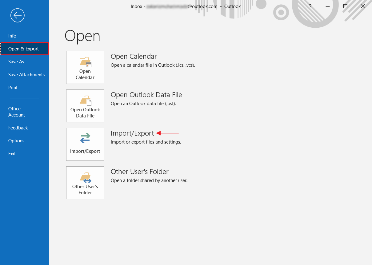 Cara Backup Email di Outlook 6