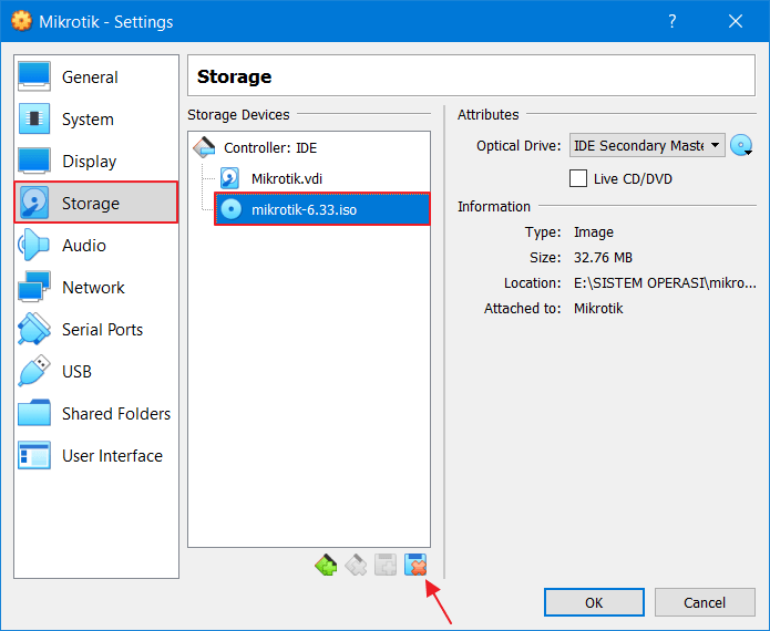 Install RouterOS Mikrotik di VirtualBox 14