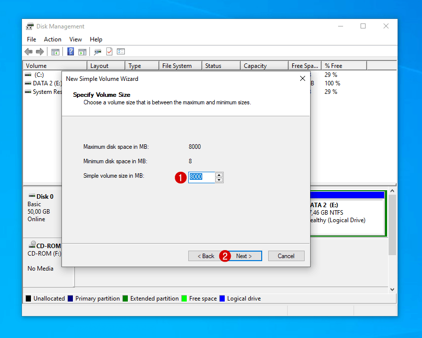 Menambahkan Kapasitas Partisi C di Windows 13